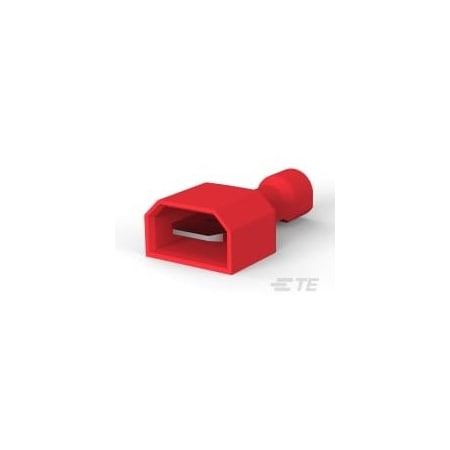 Te Connectivity Wire Connector, 22 AWG Max, Red, Nylon Insulation, 600 V 2-521361-2